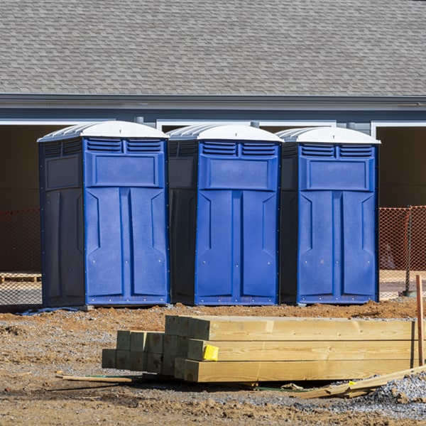 is there a specific order in which to place multiple portable toilets in Bristow